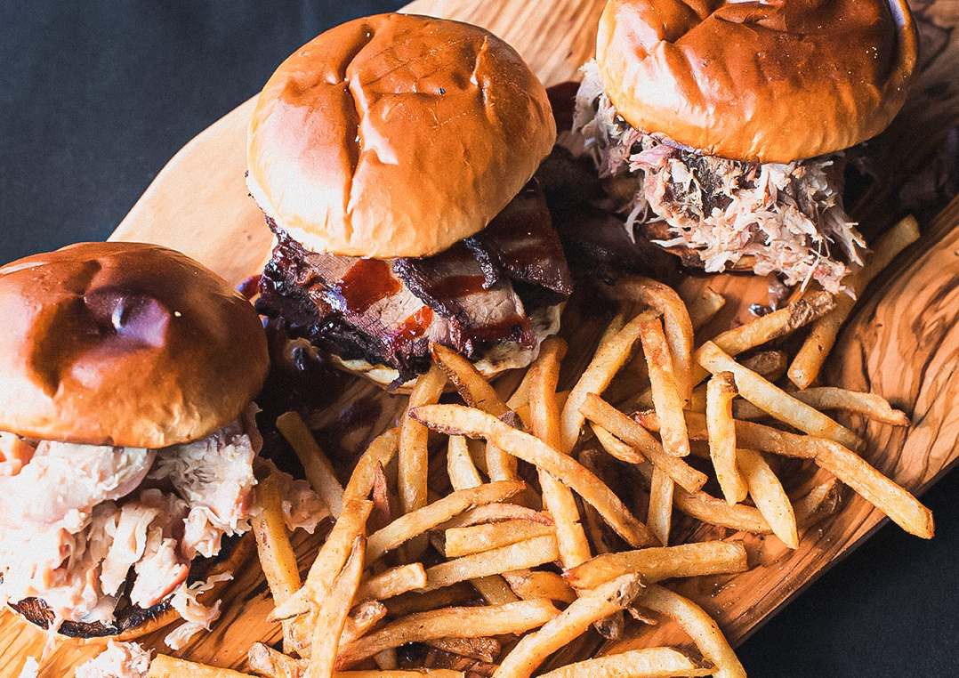 BBQ burgers and fries served fresh for graduation party catering in Eagan, MN