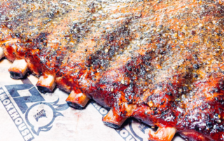 Seasoned ribeye steak prepared for BBQ catering in Eagan, MN