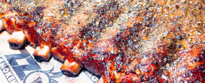 Seasoned ribeye steak prepared for BBQ catering in Eagan, MN