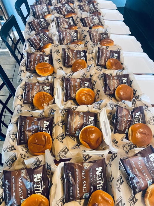 BBQ catering setup for events by ZZQ Smokehouse.