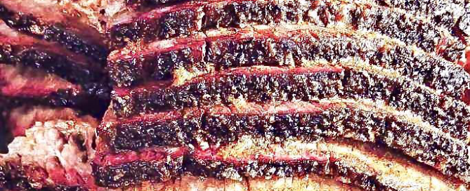 close-up of brisket