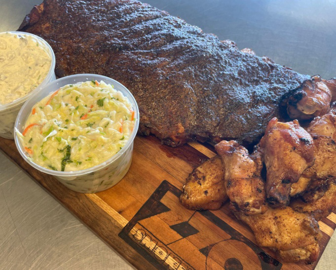 This photo shows some BBQ meat.